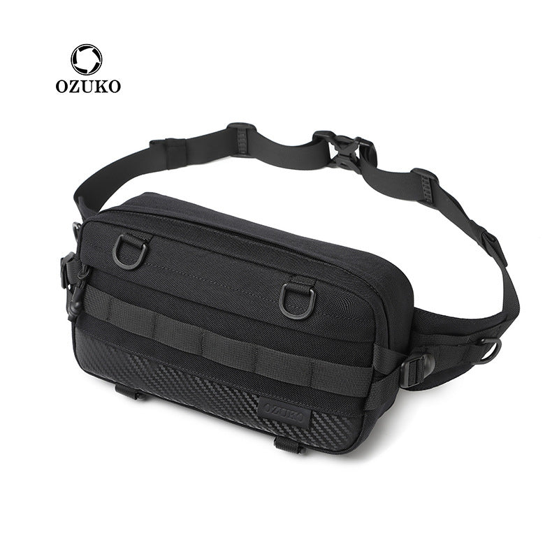 ozuko men's waist bag sports tactical tactical boys' crossbody bag outdoor trendy brand men's bag 2023 new style