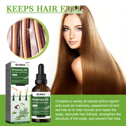 OUHOE hair care rosemary oil solid hair anti-hair loss hair care hair care strong nourishing hair hair care essential oil 