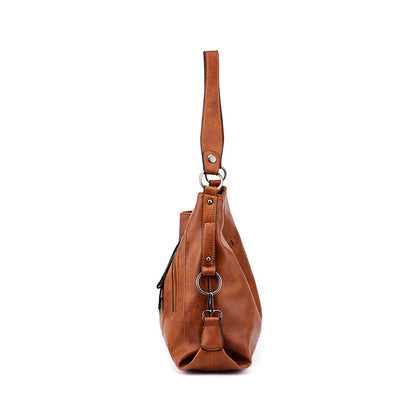 Cross-border new 2023 women's bag trendy fashion large-capacity tote bag handbag one-shoulder cross-body European and American retro large bag