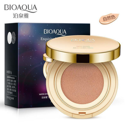 Poquanya flawless air cushion BB cream CC cream hydrating moisturizing natural concealer liquid foundation isolation nude makeup skin color makeup 