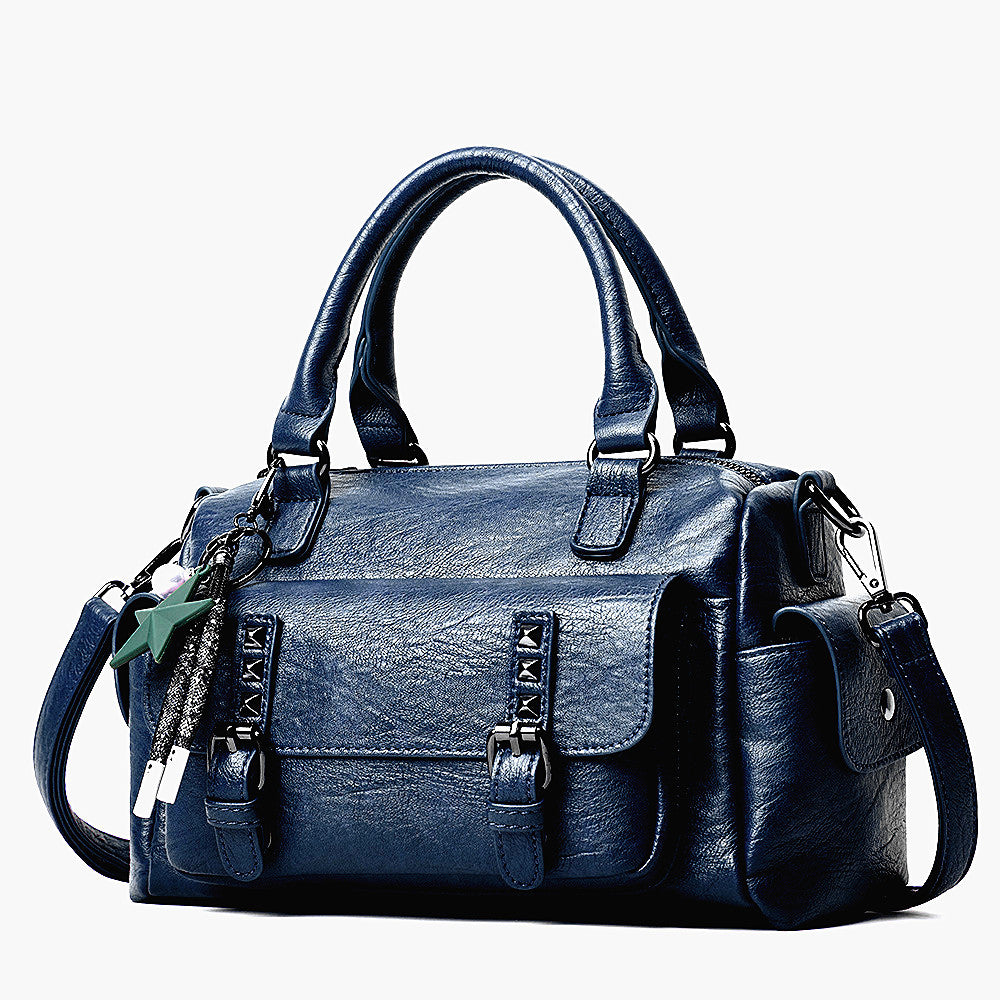 Women's Bags 22 New Large Capacity Liuding Women's Bags European and American Fashion Handbags Soft Leather Trendy One-Shoulder Crossbody Bags for Shipping 