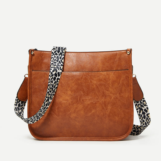 Cross-border popular cross-body women's bag women's bag 2023 European and American fashion crossbody leopard print shoulder large capacity tote bag 