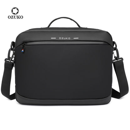 ozuko new tablet laptop bag macbook laptop bag multifunctional waterproof business shoulder bag 