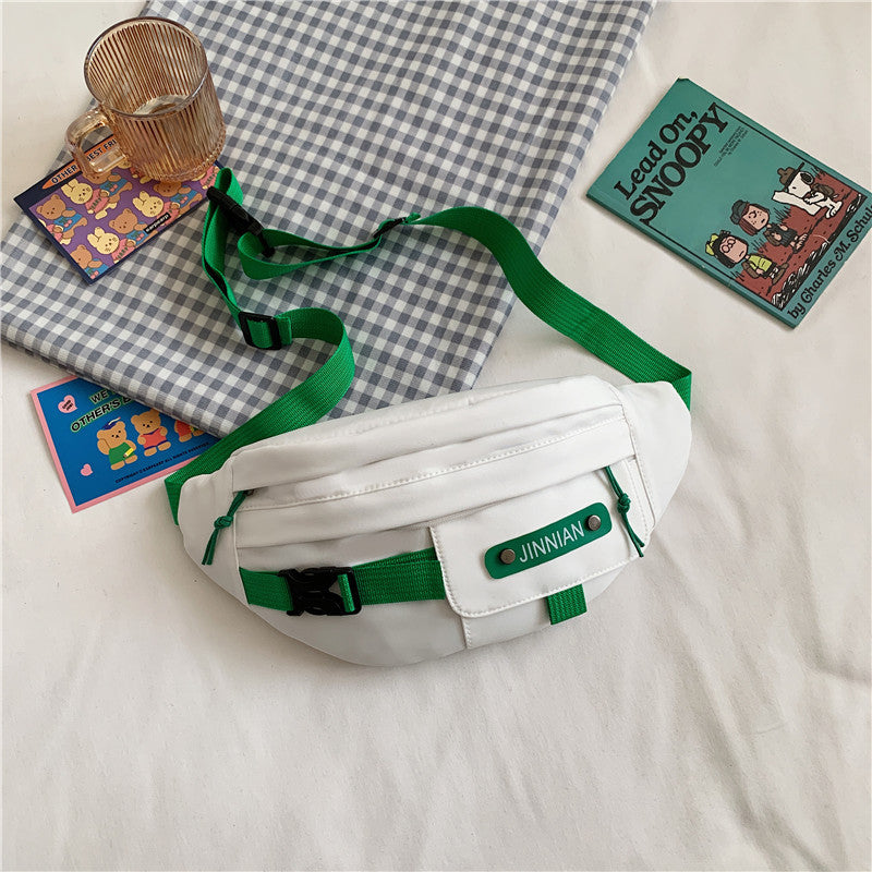 Klein blue all-match casual bag 2022 autumn new retro Japanese tooling Messenger tide brand Harajuku waist bag chest bag 