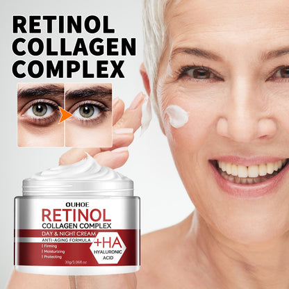 OUHOE Retinol Moisturizing Cream Fades Fine Lines and Dark Circles Moisturizing Anti-Wrinkle Firming Pores Anti-Aging Cream 