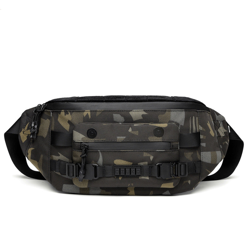 Ozuko tactical waist bag functional large capacity men's shoulder bag outdoor waterproof bag men's crossbody bag high-end 