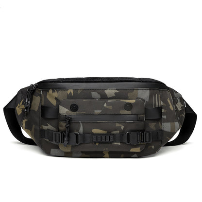 Ozuko tactical waist bag functional large capacity men's shoulder bag outdoor waterproof bag men's crossbody bag high-end 