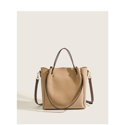 Women's Bags 2023 New Trendy Large Capacity Bucket Bag Women's Shoulder Crossbody Bag Fashionable and Versatile Contrast Color Handbag