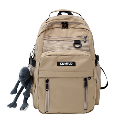 School bag male ins Korean version Harajuku ulzzang female high school student versatile large capacity multi-layer backpack backpack 