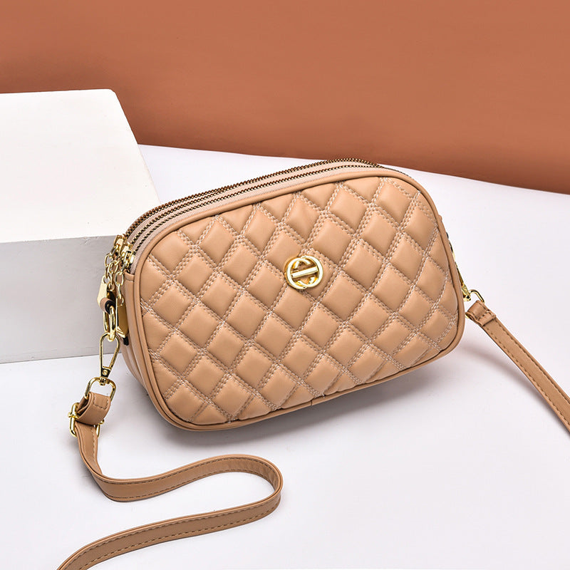 Factory direct sales bags for women 2022 new textured crossbody bag soft leather high elastic fashion versatile shoulder bag mobile phone bag 