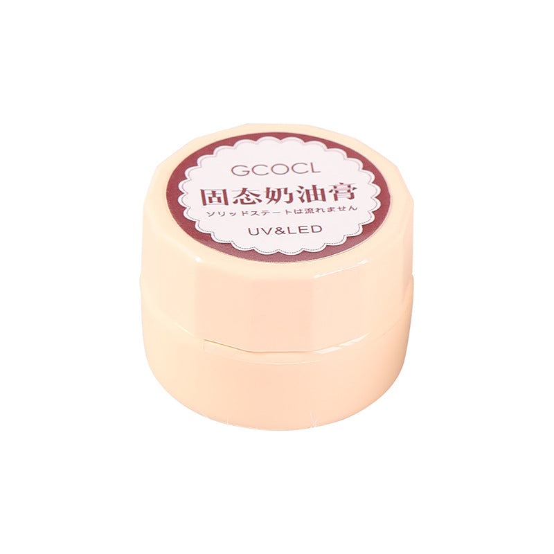 Nail polish glue Japanese-style canned mousse painted glue phototherapy removable long-lasting solid glue cream nail polish