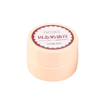 Nail polish glue Japanese-style canned mousse painted glue phototherapy removable long-lasting solid glue cream nail polish