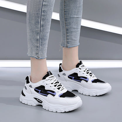Dad shoes for women ins trend 2024 new style women's shoes versatile casual hot style spring and autumn white sports shoes summer style