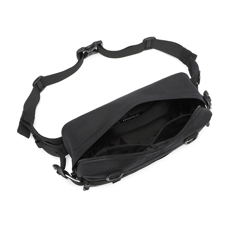 ozuko men's waist bag sports tactical tactical boys' crossbody bag outdoor trendy brand men's bag 2023 new style