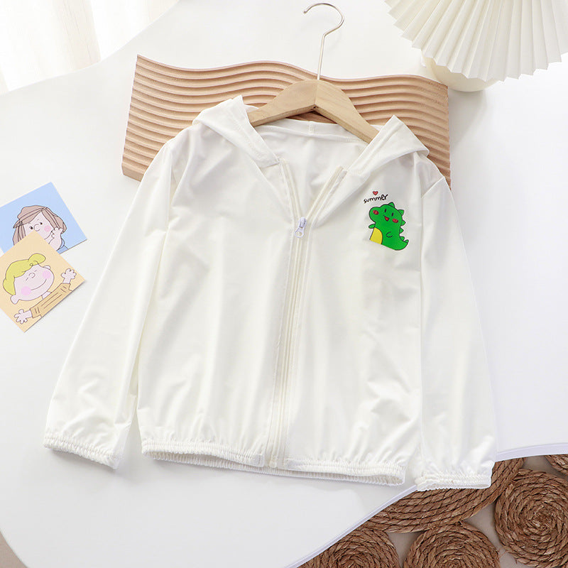 Douyin hot style summer children's sunscreen clothing ultra-thin breathable boys and girls skin clothing beach sunscreen clothing manufacturers 
