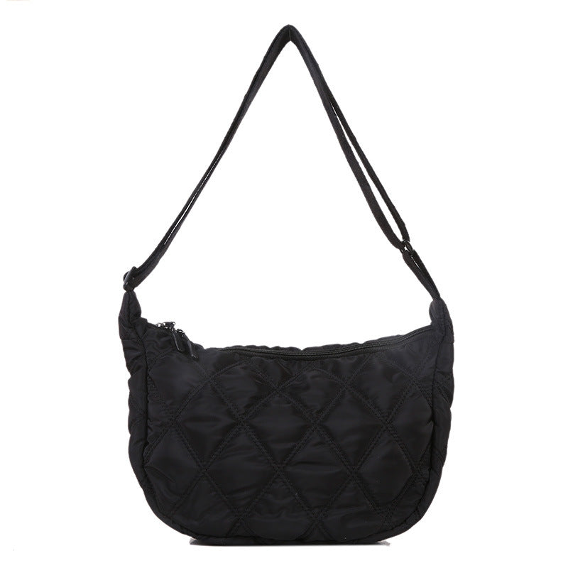 Diamond Embroidery Thread Large Capacity Large Bag Women 2021 Popular New Trendy Fashion One Shoulder Messenger Bag Internet Celebrity Dumpling Bag 