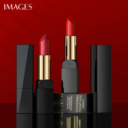 Beautiful image, colorful silky lipstick, gentle and moisturizing, delicate and lip-protecting, elegant and charming lipstick 