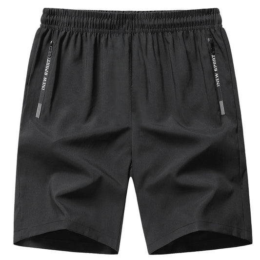 Summer new men's Korean version loose thin section ice silk quick-drying large size casual sports fitness five-point pants couple shorts 