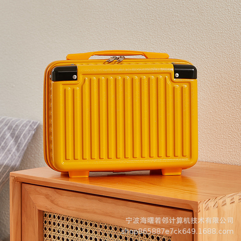 14-inch mini Korean style suitcase, cute cosmetic case, small suitcase, women's small, lightweight, small storage bag 