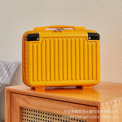 14-inch mini Korean style suitcase, cute cosmetic case, small suitcase, women's small, lightweight, small storage bag 