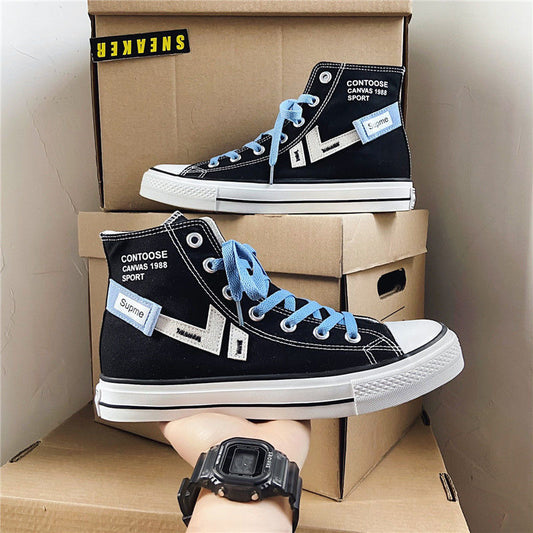 Men's shoes spring 2023 new summer cloth shoes Korean version trendy all-match casual sneakers students breathable canvas trendy shoes 