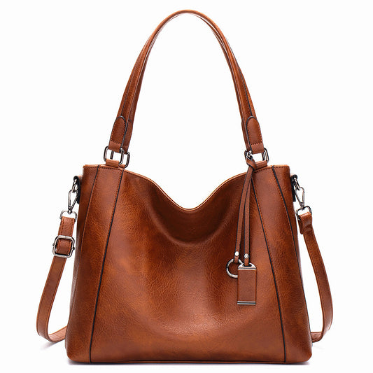 2023 New Foreign Trade Women's Bags Handbags Casual Simple Women's Hand-held Single Shoulder PU Crossbody Bag One Piece Dropshipping 