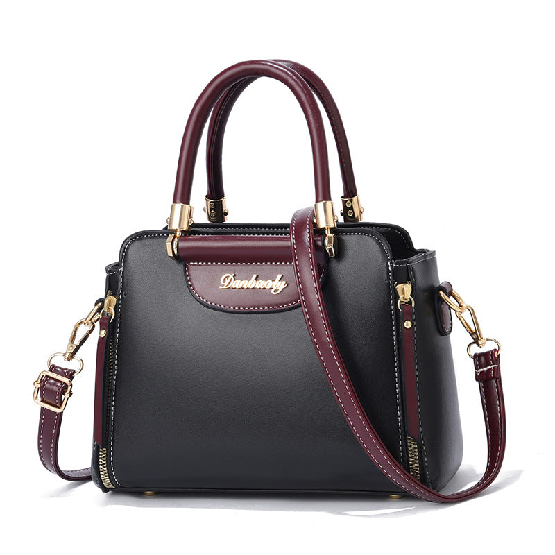[Foreign Trade Recommendation] Bags for Women 2022 New Fashion Color Matching Handbag Korean Style Large Capacity Shoulder Crossbody Bag 