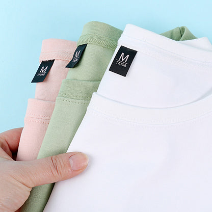 180克男女士T恤印logo纯棉短袖文化衫广告衣服班服工衣工作服半袖