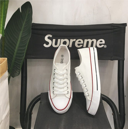 Couple classic canvas shoes men and women secondary vulcanized rubber shoes round toe wear-resistant students non-slip basic models B203 