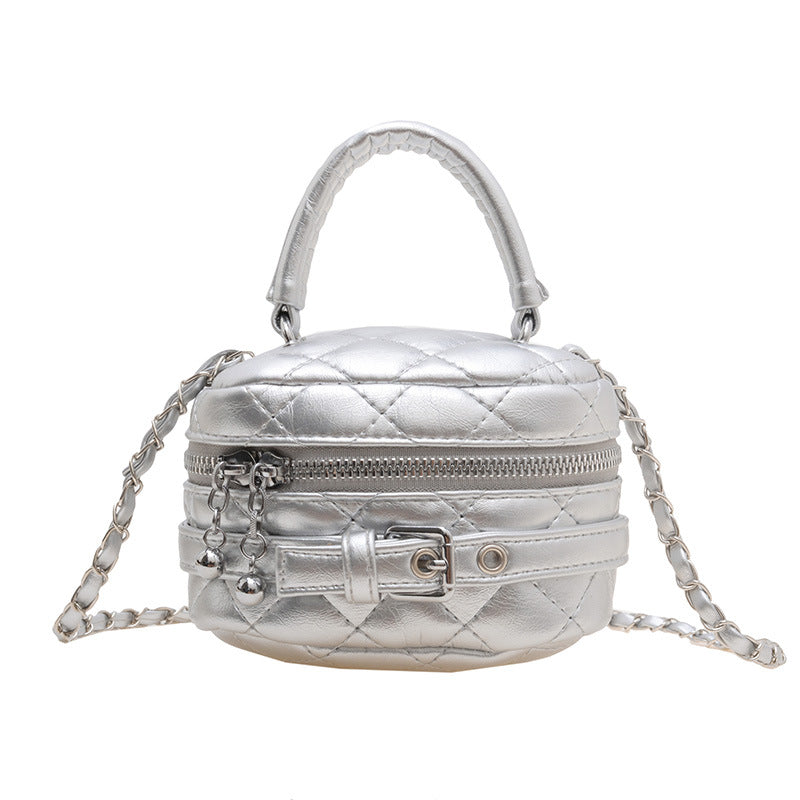 Diamond children's bag, high-end parent-child handbag, fashionable and personalized girl's cross-body bag, small fragrant sequined backpack 