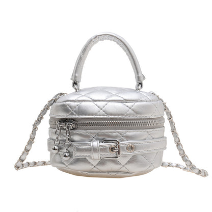 Diamond children's bag, high-end parent-child handbag, fashionable and personalized girl's cross-body bag, small fragrant sequined backpack 