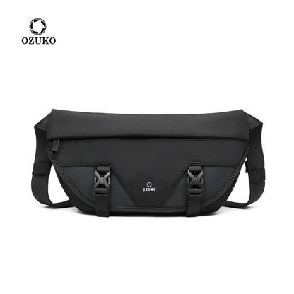 ozuko new men's shoulder bag sports trendy men's bag business multifunctional men's bag casual bag men bag