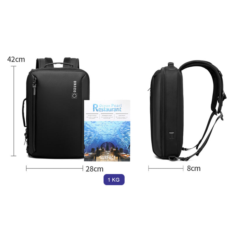 Ozuko Backpack Backpack Men's Portable Backpack Laptop Bag Cross-border Business Backpack Men's Wholesale 