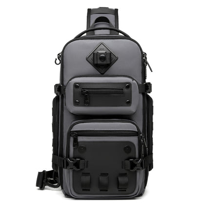 Ozuko tactical chest bag outdoor men's crossbody bag men's large capacity sports men's bag shoulder crossbody bag