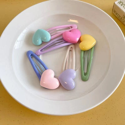 Sweet sister love hairpin children's hairpin BB clip cute side clip bangs broken hairpin primary school students hair accessories children's headdress 