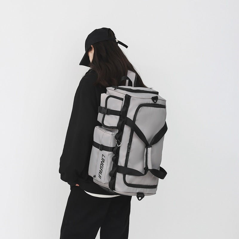 Multi-purpose shoulder crossbody bag portable large capacity lightweight travel bag backpack duffel bag sports fitness bag 