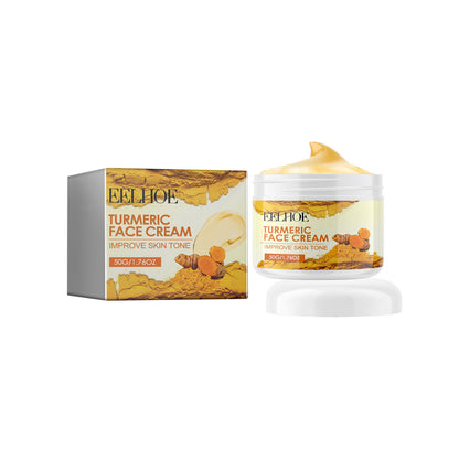 EELHOE Turmeric Cream Nourishes and Replenishes Facial Wrinkles, Softens Cutin, Firms Skin, Anti-Wrinkle Cream 