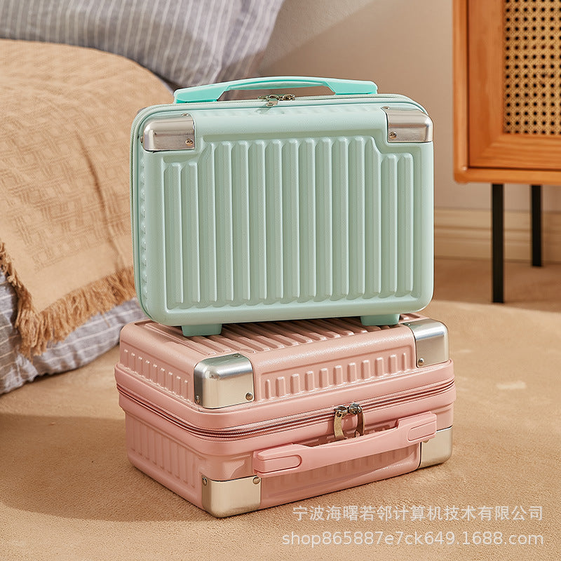 14-inch mini Korean style suitcase, cute cosmetic case, small suitcase, women's small, lightweight, small storage bag 