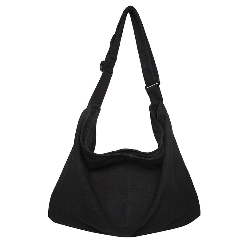 Crossbody bag female college student class bag female dual-use ins style Japanese style large capacity Ruiying canvas bag shoulder bag 