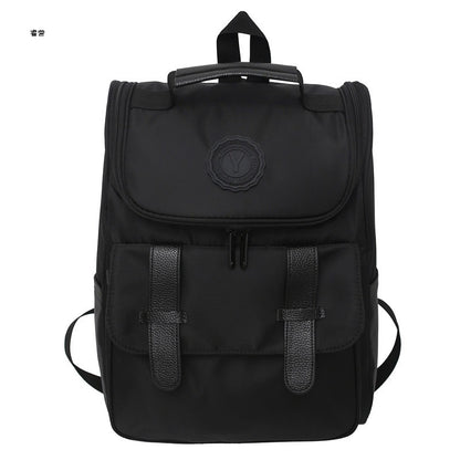 Wholesale school bags for high school students large capacity Korean style simple backpack men's new Ruiying Harajuku high school women's backpack 