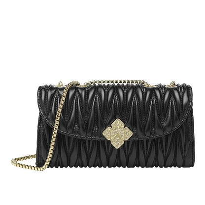 Embroidered Chain Handbag Women's Bag 2022 Trendy Shoulder Bag Crossbody Bag Welfare Style Diamond Small Bag Factory Direct Sales 