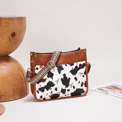 Cross-border popular cross-body women's bag women's bag 2023 European and American fashion crossbody leopard print shoulder large capacity tote bag 
