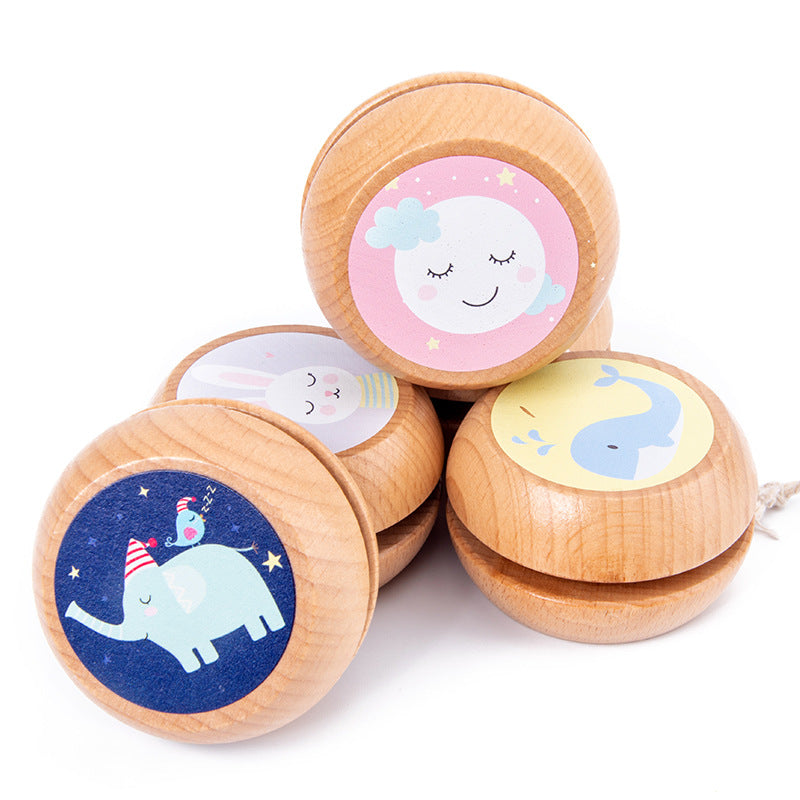 Children s toys fun yo yo kindergarten small gifts cute souvenirs YOYO ball wooden fun toys 7 MART