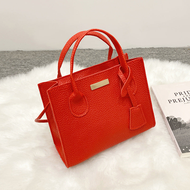 外贸女士手提包2021ladies hand bags手机包化妆包荔枝纹小购物袋