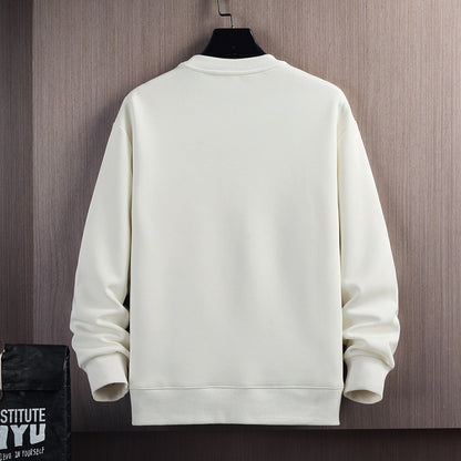 2023 Spring and Autumn Round Neck Sweater Men's Trendy Loose Casual Bottom Shirt Couple Internet Celebrity Top Clothes 