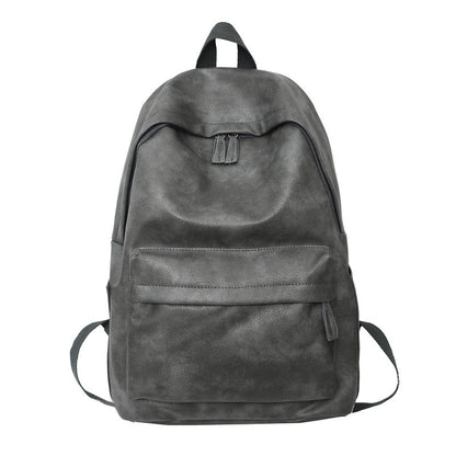 Simple trendy brand large capacity dark style backpack 2023 new men's street workwear college student bag backpack 