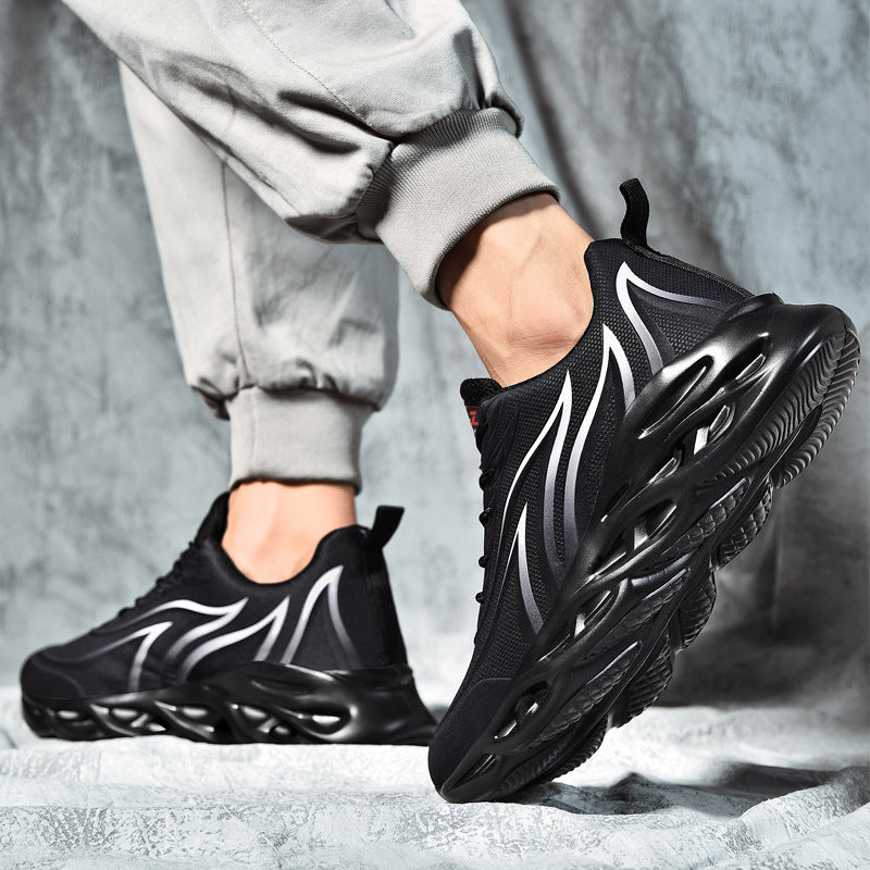 2023 new men's shoes cross-border blade thick-soled running shoes men's fashion Korean version of daddy shoes sports casual shoes 