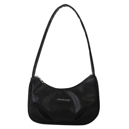 Niche texture silver bag for women 2023 new summer shoulder crossbody bag high-end pleated armpit crescent bag 