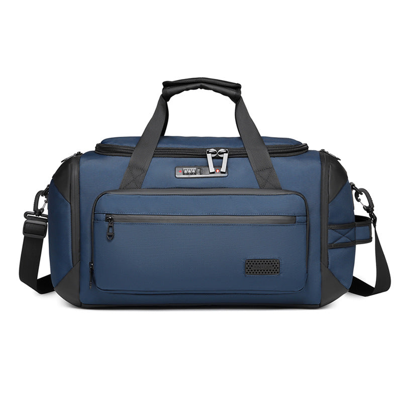 Ozuko portable travel bag large capacity shoulder sports bag can be inserted into the trolley case short-distance wet and dry separation fitness bag 