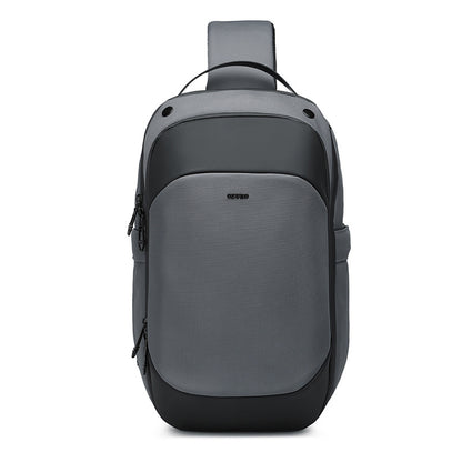 Ozuko new men's crossbody bag large capacity waterproof men's bag high-end business chest bag men's crossbody chest bag 